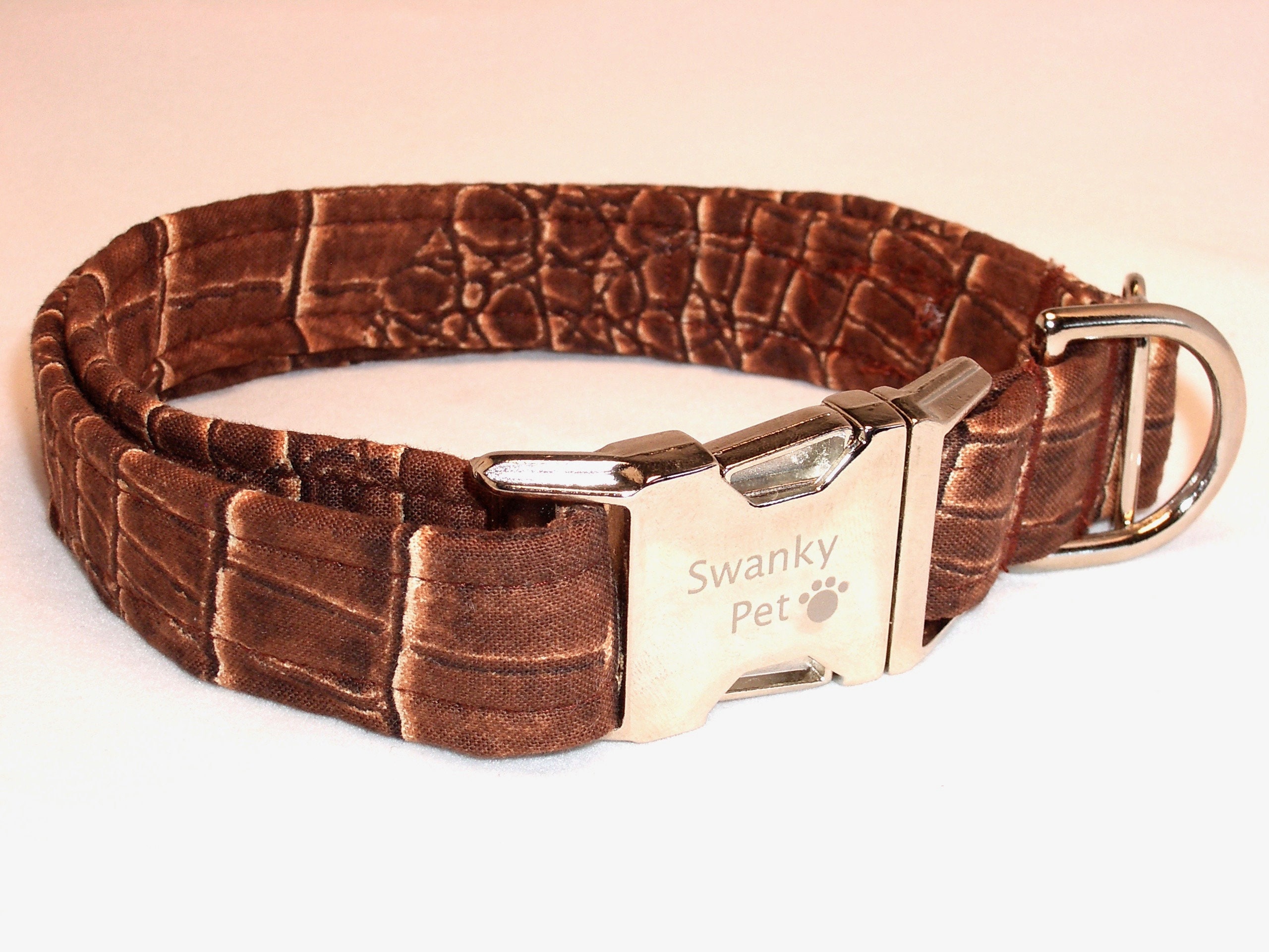 Stylish Alligator Print Dog Collar by Swanky Pet Etsy