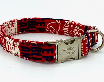 Patriotic Red Republican Dog Collar by Swanky Pet