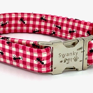 Picnic Ants Summer Print Dog Collar by Swanky Pet