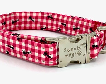 Picnic Ants Summer Print Dog Collar by Swanky Pet