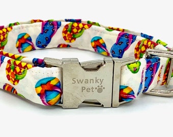 Flip Flops Summer Print Dog Collar by Swanky Pet