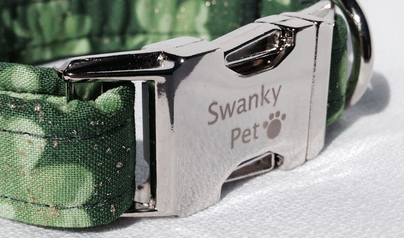 St Patrick/'s Day Emerald Isle Dog Collar by Swanky Pet