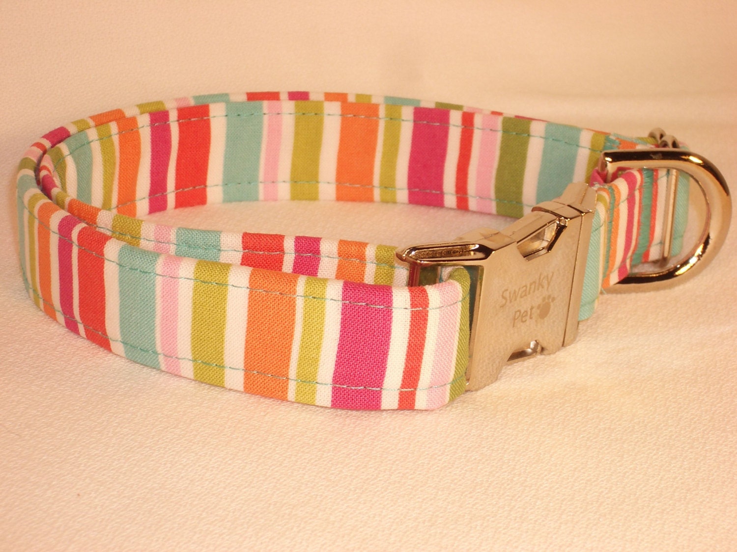Beach Umbrella Summer Print Dog Collar by Swanky Pet Etsy