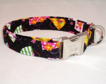 Beach Bags Summer Print Dog Collar by Swanky Pet