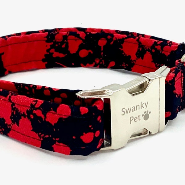 Dexter - Black - Stylish Halloween Dog Collar