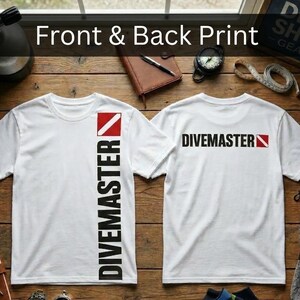Scuba Divemaster Tee PADI Instructor Shirt | Scuba Diving Flag T-Shirt