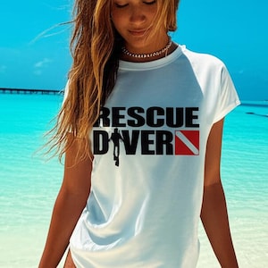 Rescue Diver Scuba T-Shirt | Professional Scuba Certification Gift | Stress and Rescue Diver Tee | Dive Instructor & Master Souvenir Shirt