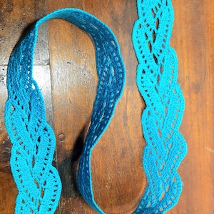Gehaakte riem, blauwe riem, voor een jurk, voor een shirt, voor een tuniek, decoratieve riem, originele riem.