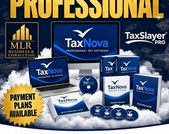 Software professionale per la dichiarazione dei redditi TaxNova / Approvato dall'IRS, formazione e supporto