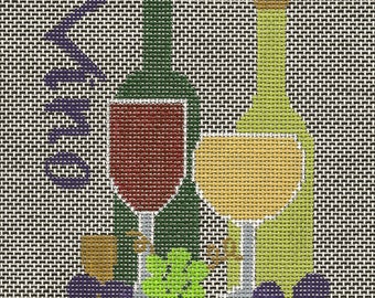 Vino Needlepoint Stitch Guide (PDF only, no canvas, chart, or pattern included)