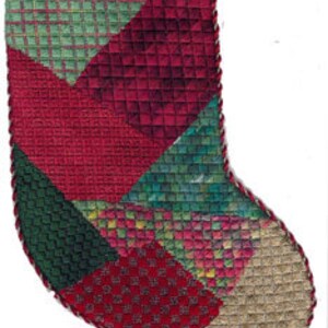 Two Needlepoint Sampler Stockings