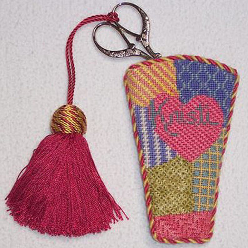 Whimsy & Grace Scissors Cases Needlepoint Stitch Guide PDF Only, No