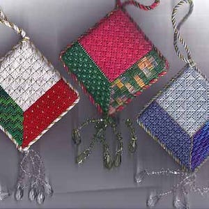 Attic Windows Needlepoint Ornaments