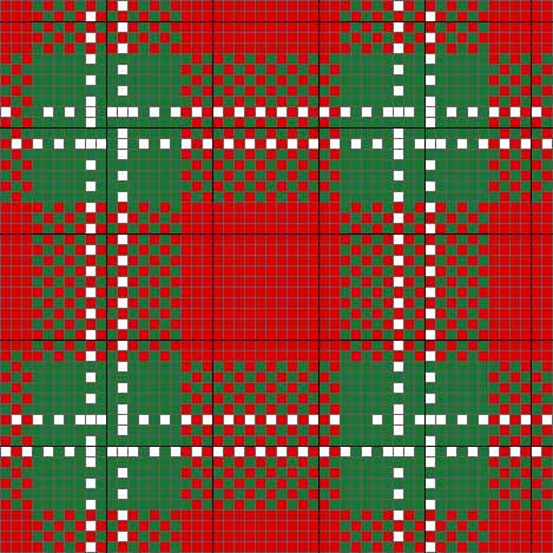 Lenox Tartan Charted for Needlepoint or Cross Stitch