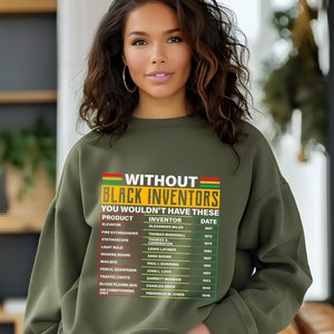 Black History Month Sweatshirt, History of Forgotten Black Inventors Sweatshirt, Black History Month Gifts, African American Sweatshirt
