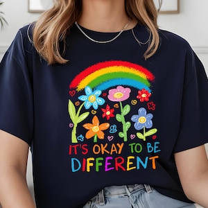 Es ist in Ordnung, anders zu sein Shirt, Autismus Kinder Shirt, Autismus Mama Shirt, Autismus Bewusstsein Shirt, Autismus T-Shirt, Super Autismus T-Shirt, Positivität Vibes