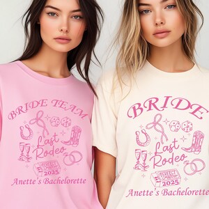 Comfort Colors Custom Last Rodeo Bachelorette Shirts, Same Cowboy Forever Last Rodeo Country Tee,   Bachelorette, Cowgirl Bridal Party Tees