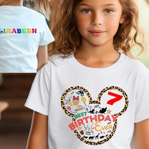 Custom Disney Best Birthday Ever Shirt, Disney Birthday Shirt, Mickey Minnie Birthday, Disney Birthday Party Tee, Birthday Tee , Kids Disney