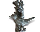Bird Door Knocker Sculpture Cast Iron - Metal