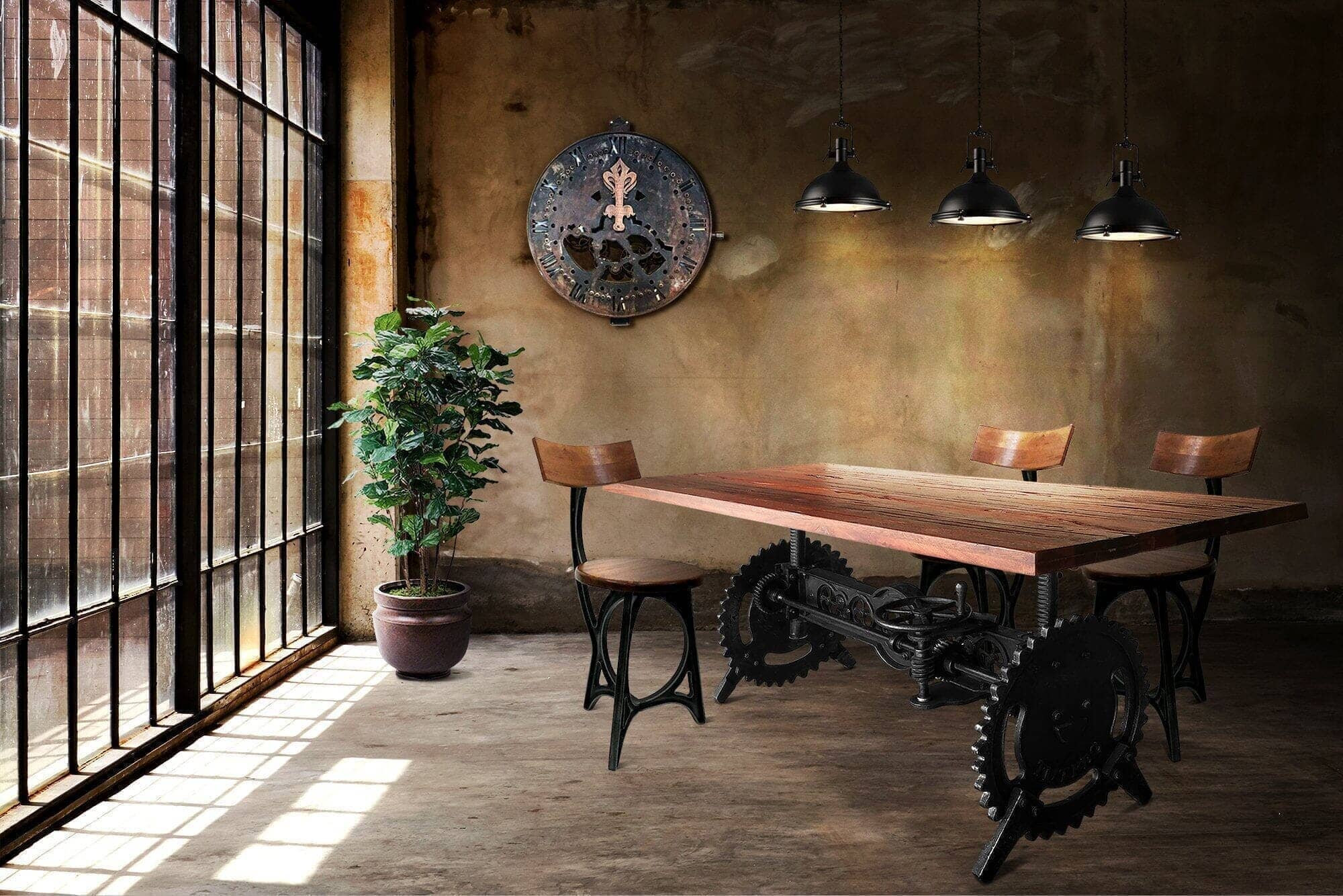 Steampunk cheap kitchen table