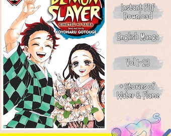 Demon Slayer Vol 1-23 + Stories of Water and Flames English e-Manga | Complete Chapter | PDF Download