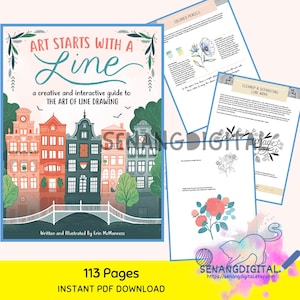 Line Drawing Art Guide: Creative Tutorial Book (PDF Download)