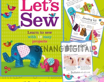 Sewing for Beginners: 12 Easy Projects - Digital PDF Guide Learn to Sew
