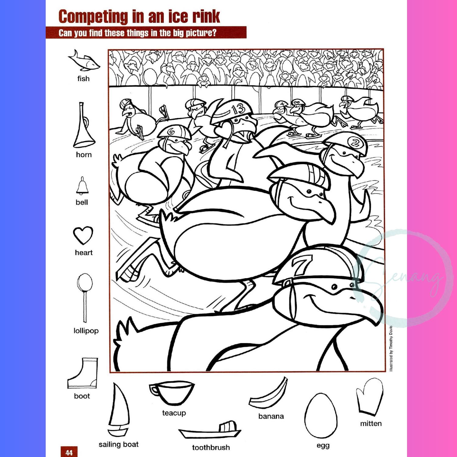 Find the Hidden Pictures Activity for Children PDF With Answers ...