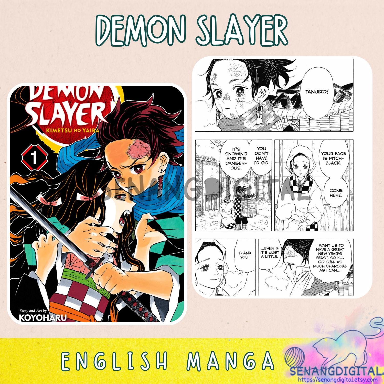 Demon Slayer Vol 1-23 + Stories of Water and Flames English E 