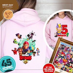 Brawl Stars Sweatshirt | Brawl Stars Matching Birthday Hoodie | Birthday Sweater | Birthday Hoodie | Custom Birthday Sweatshirt