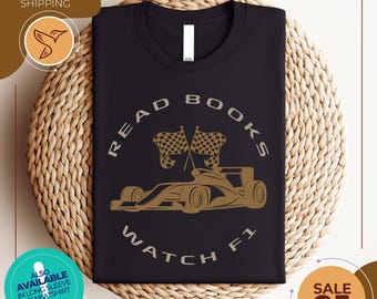 Read book | Watch F1 shirt | F1 romance shirt | Bookish shirt | F1 merch |  Formula 1 shirt