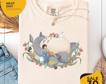 Comfort Colors® My Neighbor Totoro Shirt | Studio Ghibli Shirt | Totoro Shirt | Catbus Shirt | Studio Ghibli Gift Shirt | Y2K Shirt