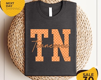 Tennessee Checkers Shirt | Nostalgic Tennessee T-Shirt | Tennessee Travel Gift | Tennessee Crewneck | Retro Style Shirts