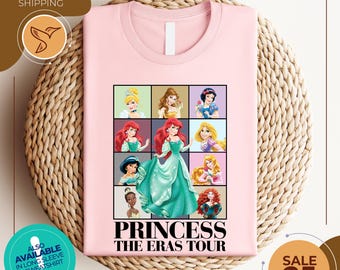 Disney Princess Shirt | Princess Eras Tour Shirt | Women Gifts for her | Disney Trip Sweat | Disney Girls Trip Tee | Mom and me tee