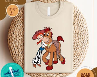 Vintage Disney Toy Story Jessie Bullseye Shirt | Toy Story Jessie and Bullseye Shirt | Disneyworld Shirts | Disney Family Shirts