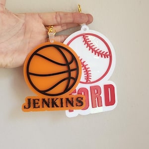 FREE SHIPPING Personalized Backpack Charm, Bag Tag, Name tag, Backpack Tags, Kids Keychains,Personalized Keychain, Kids Luggage Tag, Diaper
