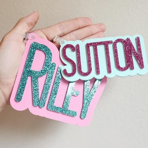 Personalized Backpack Charm, Bag Tag, Name tag, Backpack Tags, Kids Keychains, Personalized Keychain, Kids Luggage Tag, Diaper Bag Tag