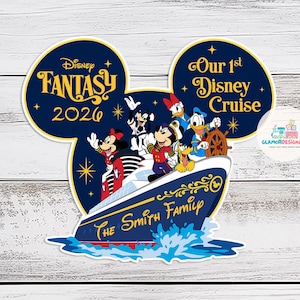 Our 1st Disney Cruise Ship Family Magnet Personalized 1st Cruise Magnet for Cruise Ship Magnet Cruise Door Magnet Disney wish magnet