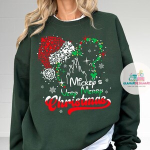 Disney Christmas Shirt, Disney Mickey Santa Christmas Shirt, Christmas Party Shirt, Disneyland Trip Shirt Christmas shirt Disney world Shirt