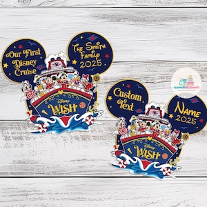 Our 1st Disney Cruise Ship Family Magnet Personalized 1st Cruise Magnet for Cruise Ship Magnet Cruise Door Magnet Disney wish magnet