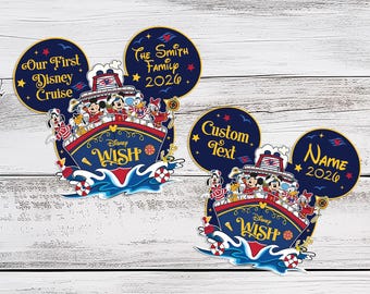 Our 1st  Cruise Ship Family Magnet Personalized 1st Cruise Magnet for Cruise Ship Magnet Cruise Door Magnet  wish magnet