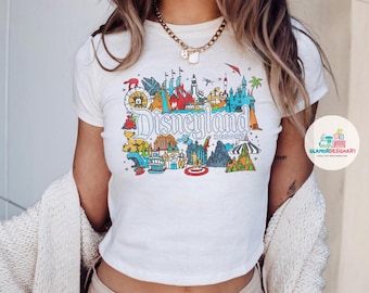 land Baby Tee Crop Top, WDW land Girls Trip Shirt,  girly aesthetic Shirt, Gift For Her Magic Kingdom world Shirts