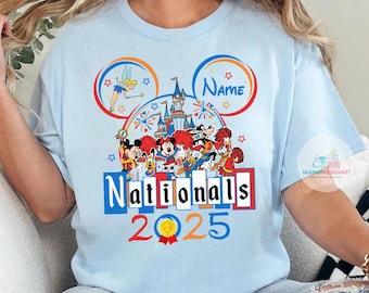 Personalized  UCA All Star Nationals 2025 shirt, Mickey & friends WDW Cheerleading and Dance Championships Cheerleader Cheer Mom shirt