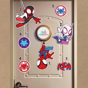 Personalized Spidey Magnet Disney Cruise Magnet Disney Magnet Disney Stateroom Door Disney wish magnet DCL Magnet Spiderman Magnet