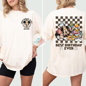 Personalized Disney Birthday Shirt, Disney Birthday Boy Girl, Disney Birthday Squad, Mickey & Friends Birthday Trip Tees, Best Birthday Ever