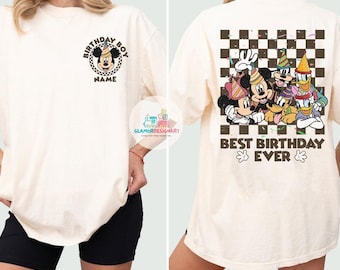 Personalized  Birthday Shirt,  Birthday Boy Girl,  Birthday Squad, Mickey & Friends Birthday Trip Tees, Best Birthday Ever