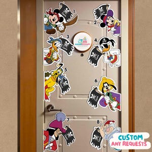Personalized Pirates Disney Cruise Magnet, Pirates Night Family Magnet Cruise Door Magnet DCL Magnets Cruise Ship Magnet Disney Magic Magnet