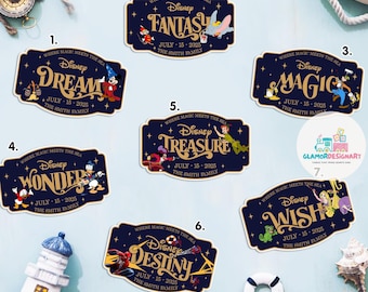Customize Name  Family & Cruise Ship Stateroom Door, Cruise Line Ship Name Door Magnet, Family Cruise Trip, Wish Magic Dream Fantasy