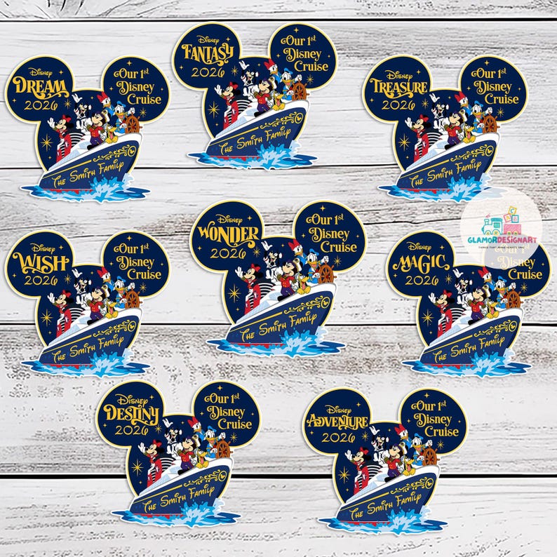 Our 1st Cruise Ship Family Magnet Personalized 1st Cruise Magnet for Cruise Ship Magnet Cruise Door Magnet wish magnet image 10