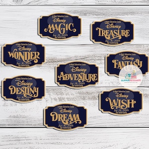 Personalized Disney Cruise Door Magnet Disney Cruise Plaque Personalised Magnet Ship Name Door Magnet Disney Cruise Magnet Disney Magic Wish